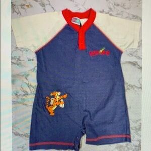 Iconic Blue and Red Tigger Kids Romper